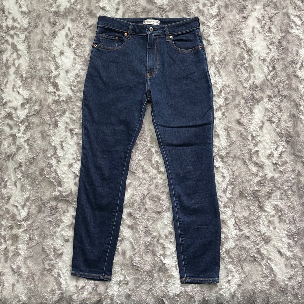 Abercrombie & Fitch High Rise Super Skinny Ankle Jeans